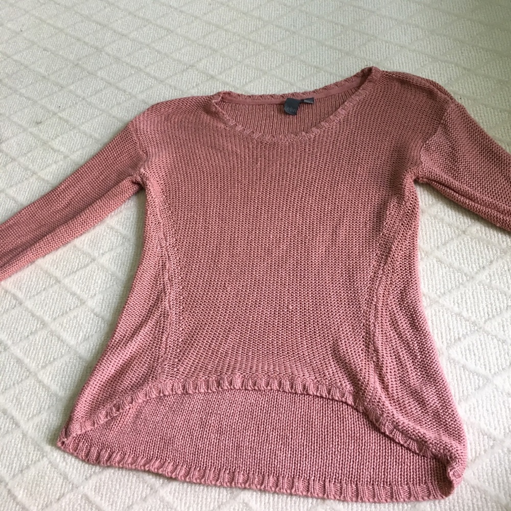 Francesca’s pink sweater